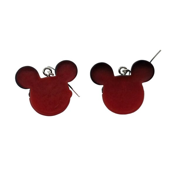 Mickey Mouse Christmas Bow Holiday Earrings - Picture 4 of 4